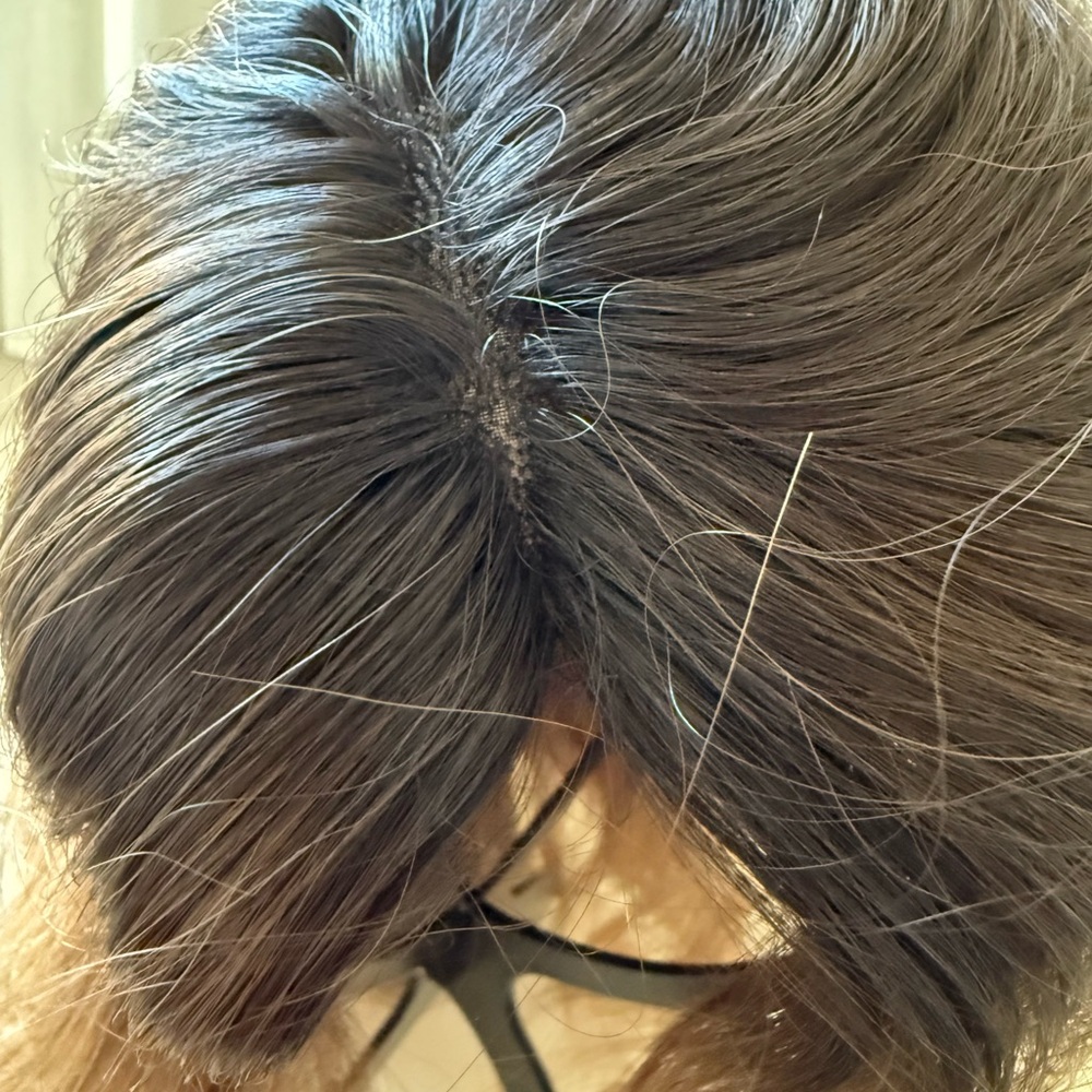 Halo Couture Brown Hair Extension Hair Topper - Picture 6 of 8